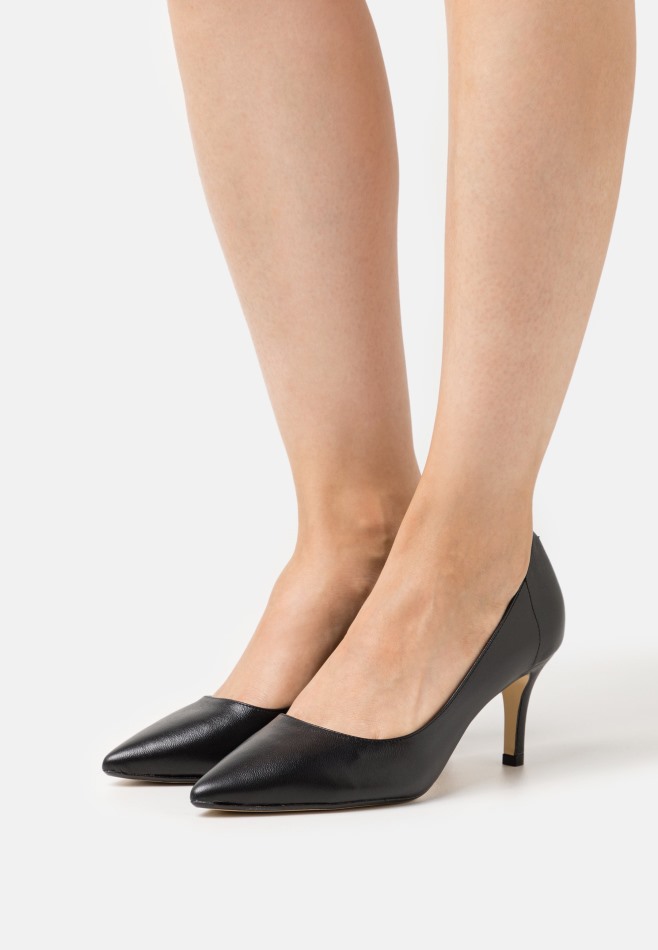 Escarpin Cuir Lanette Noir - Talons Classiques Gabor | Exclusif